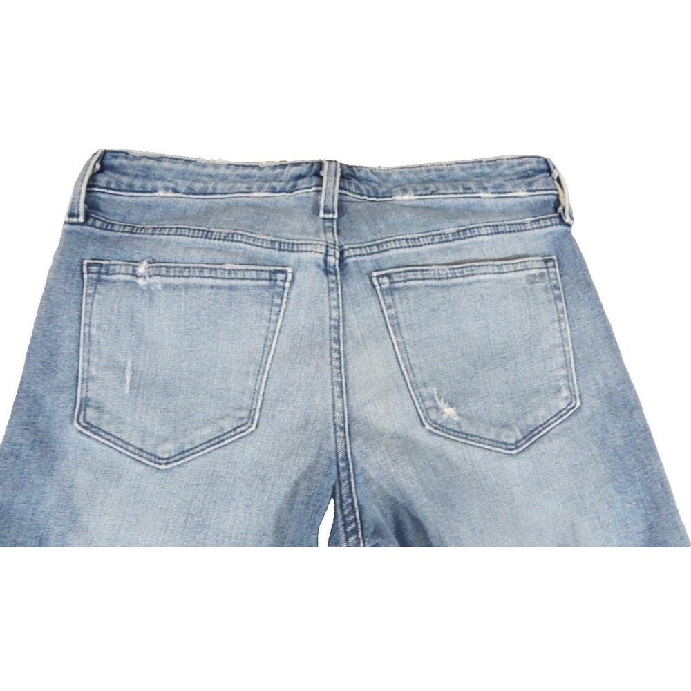 Vineyard Vines Frayed Hem Stretch Crop Ankle Skinny Jeans Blue Denim Women 29